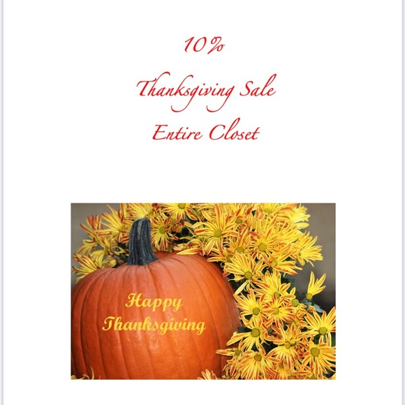 10% Thanksgiving Sale Entire Closet - Picture 1 of 1